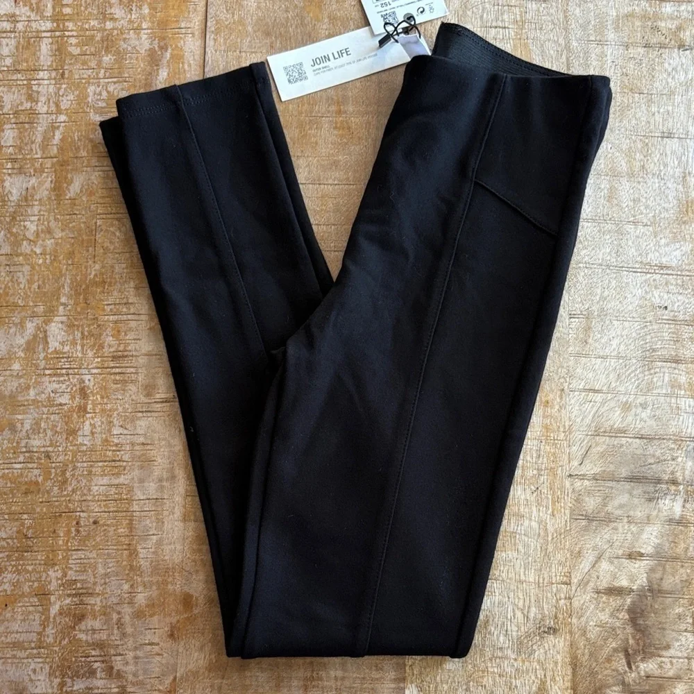 NWT Zara Girls Black Leggings 11-12y